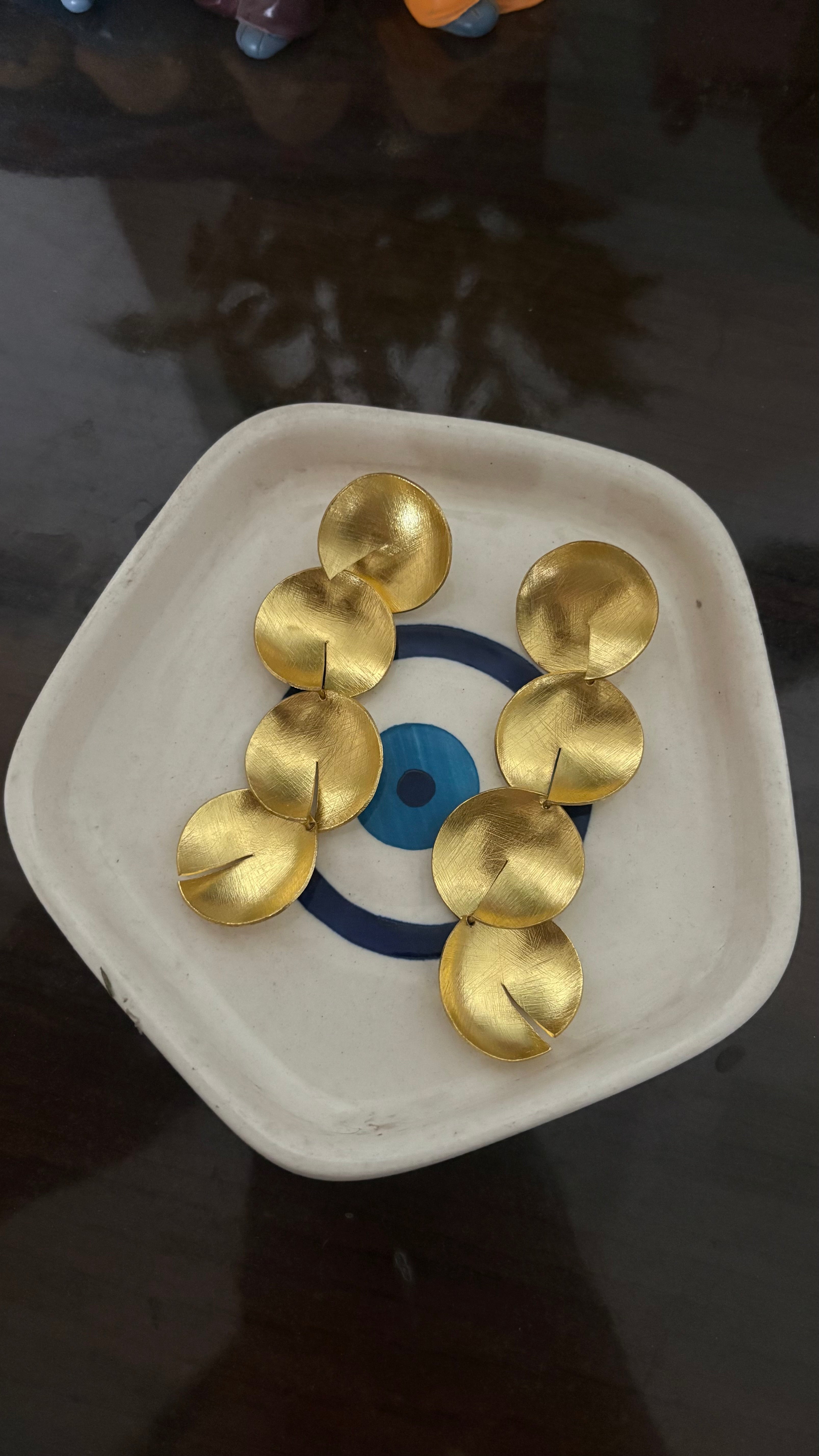 Golden Cascade Drop Earrings for Women | Statement Minimal Jewellery India ✨ Effortless elegance for everyday & special moments