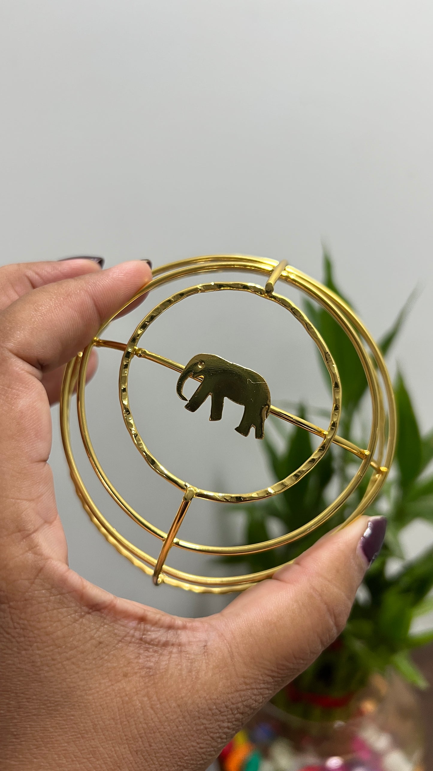 Hair bun cage ( elephant )