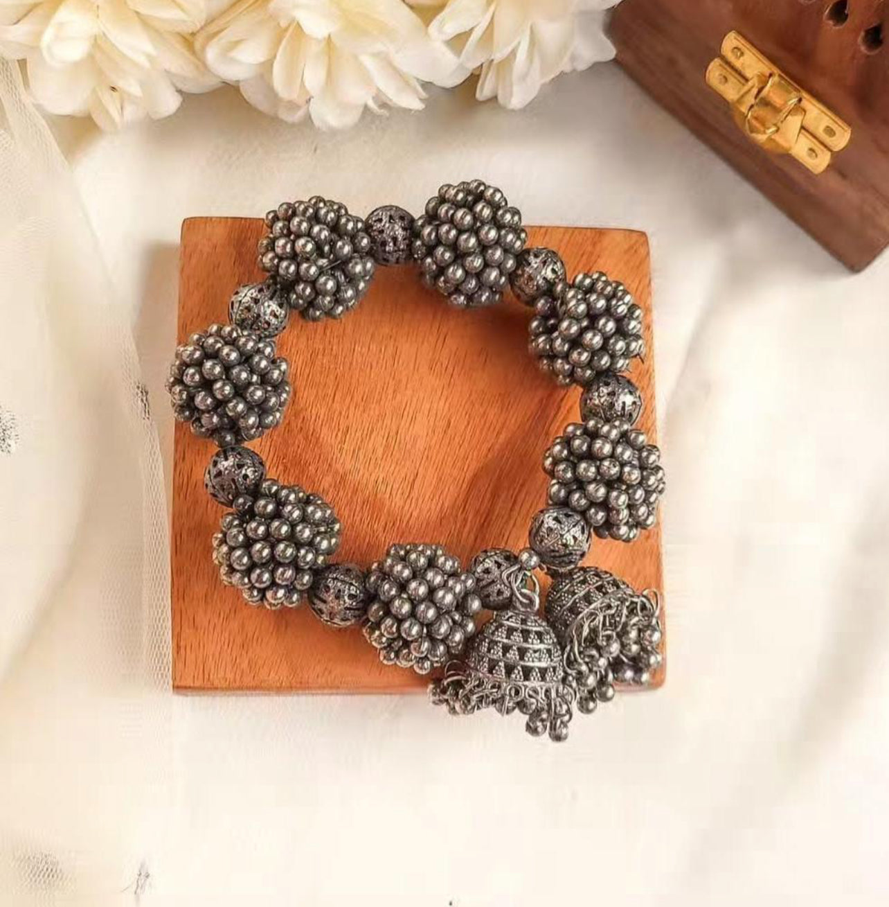 Gungroo bracelet/ hair bun