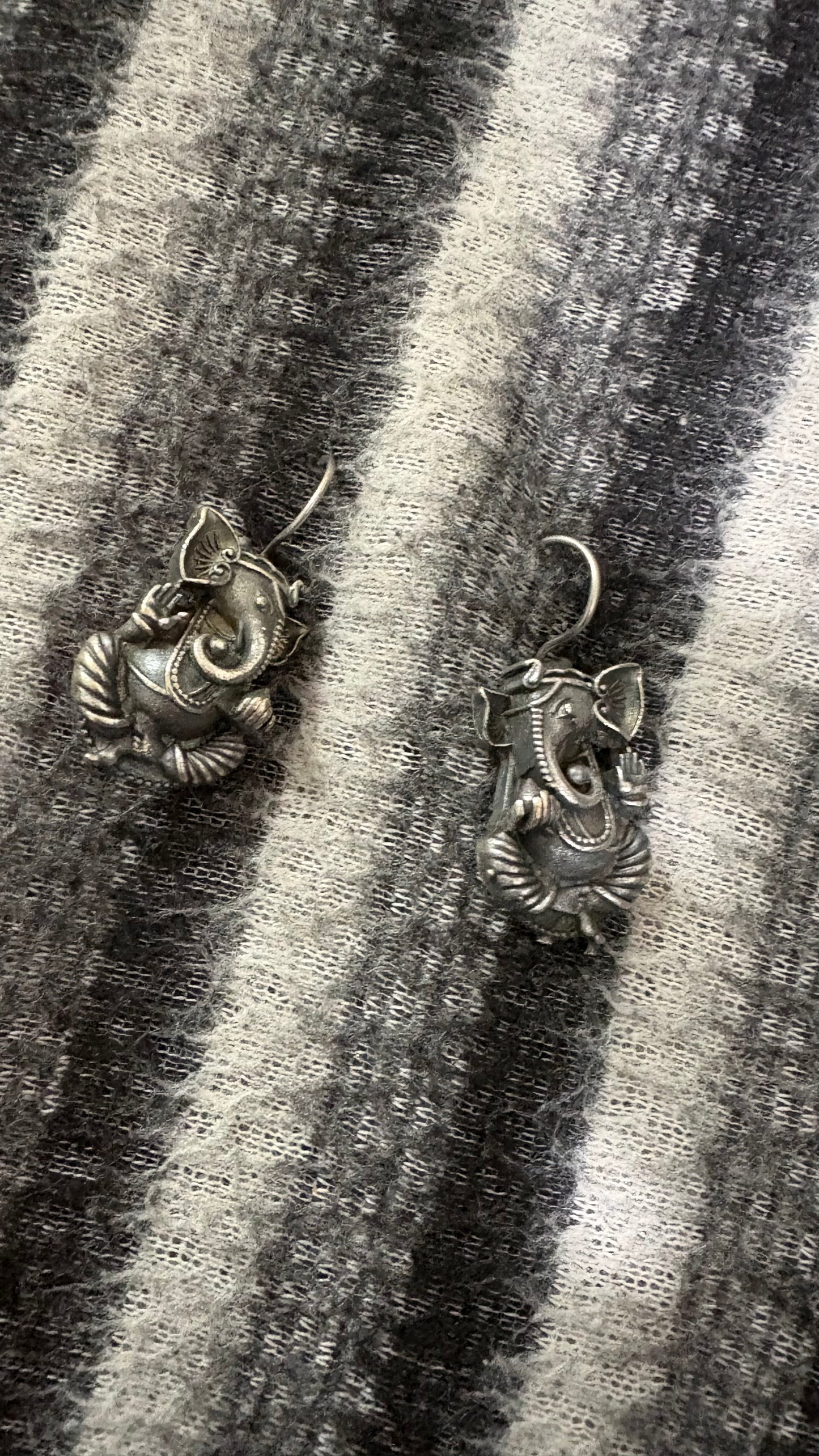 Lord Ganesha Oxidised Earrings | Riverblend