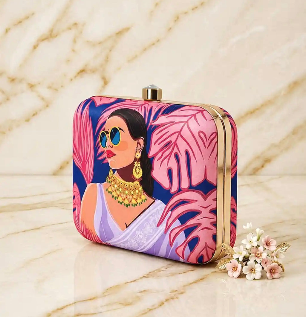 Tropical Elegance Clutch Bag