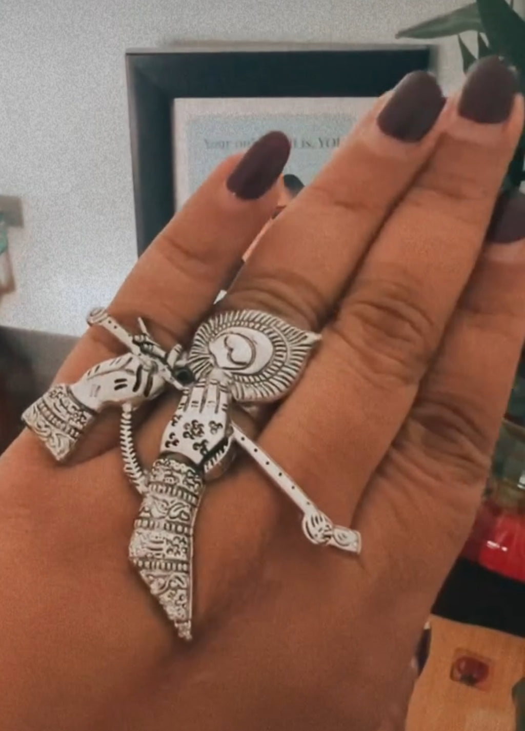 Quirky ring ( Shree Krishna )