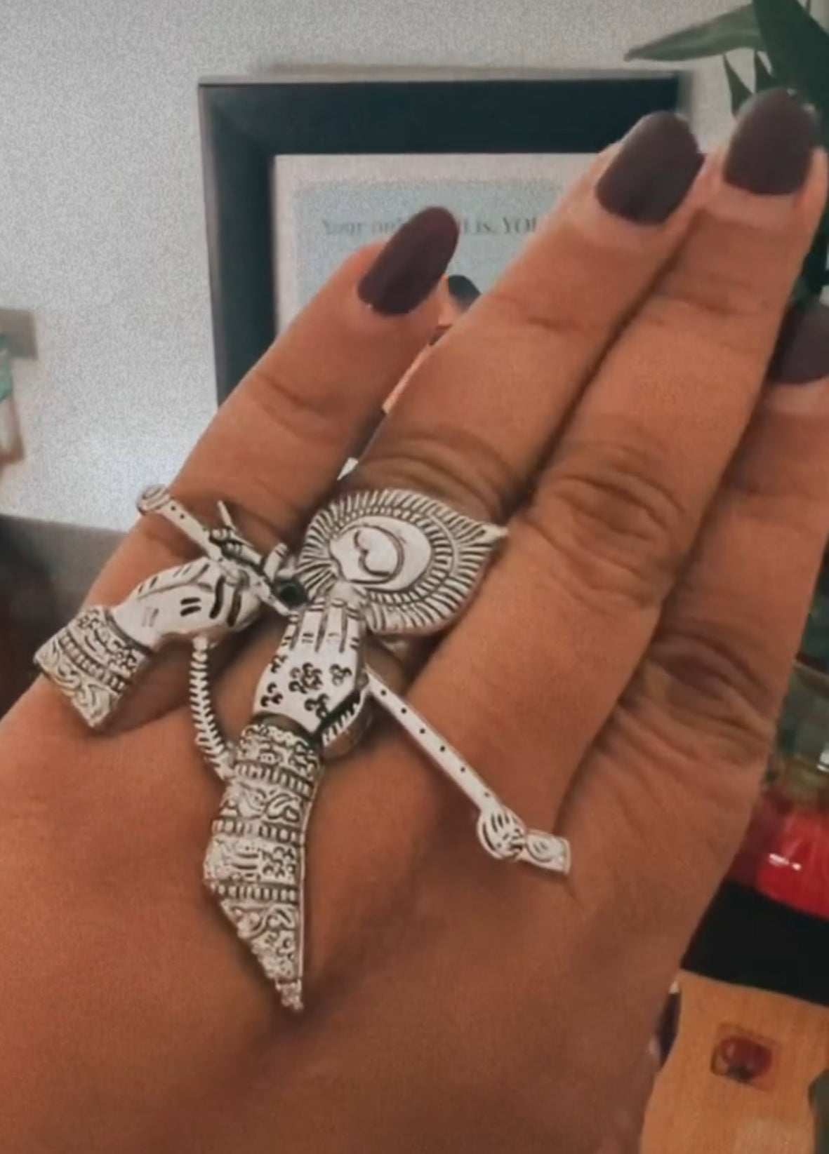 Quirky ring ( Shree Krishna )