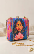 Divine Lotus Art Clutch Bag