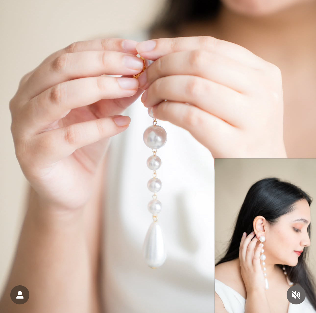 Pearl long danglers