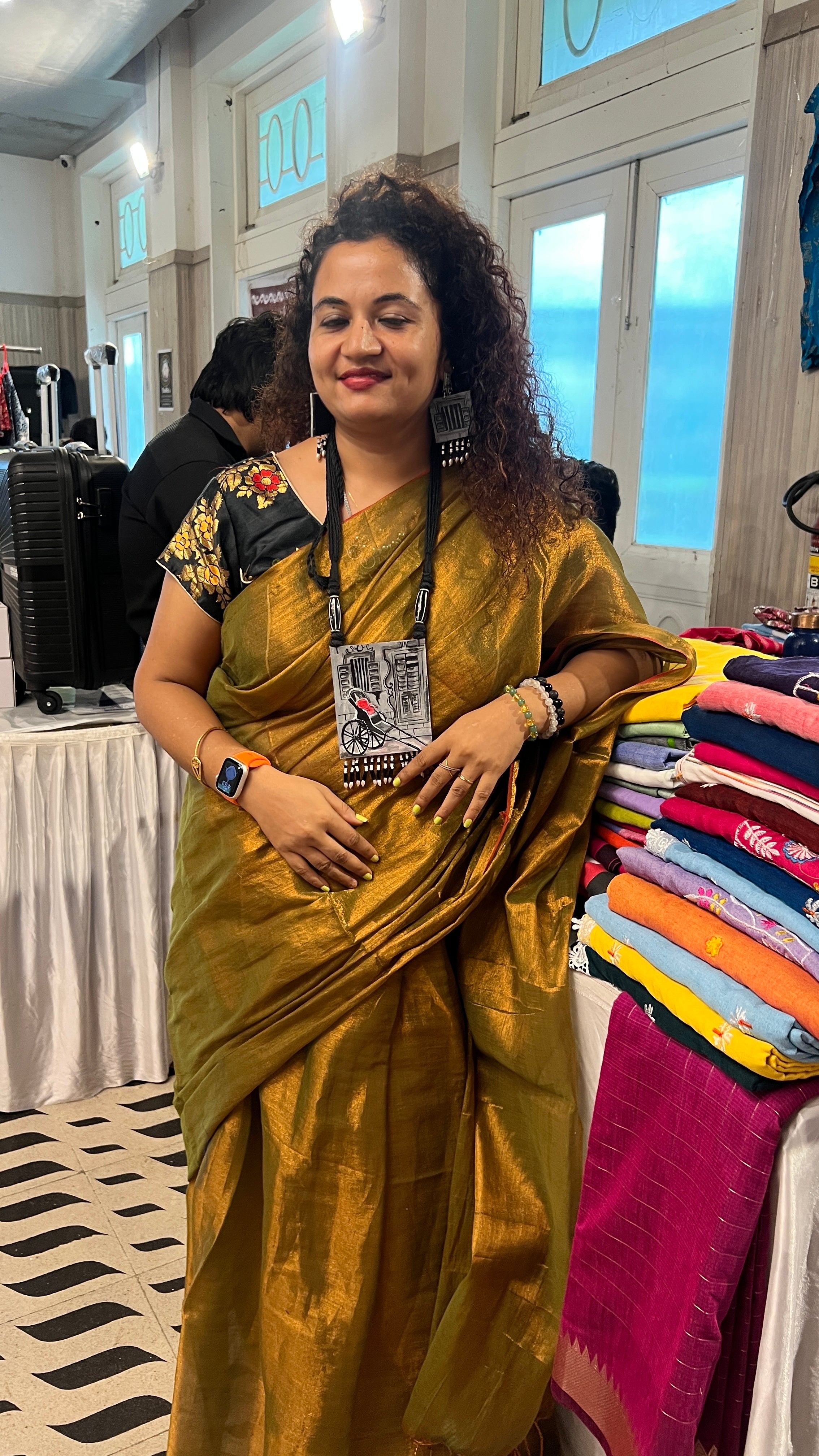 Kolkata hath rickshaw jewellery set