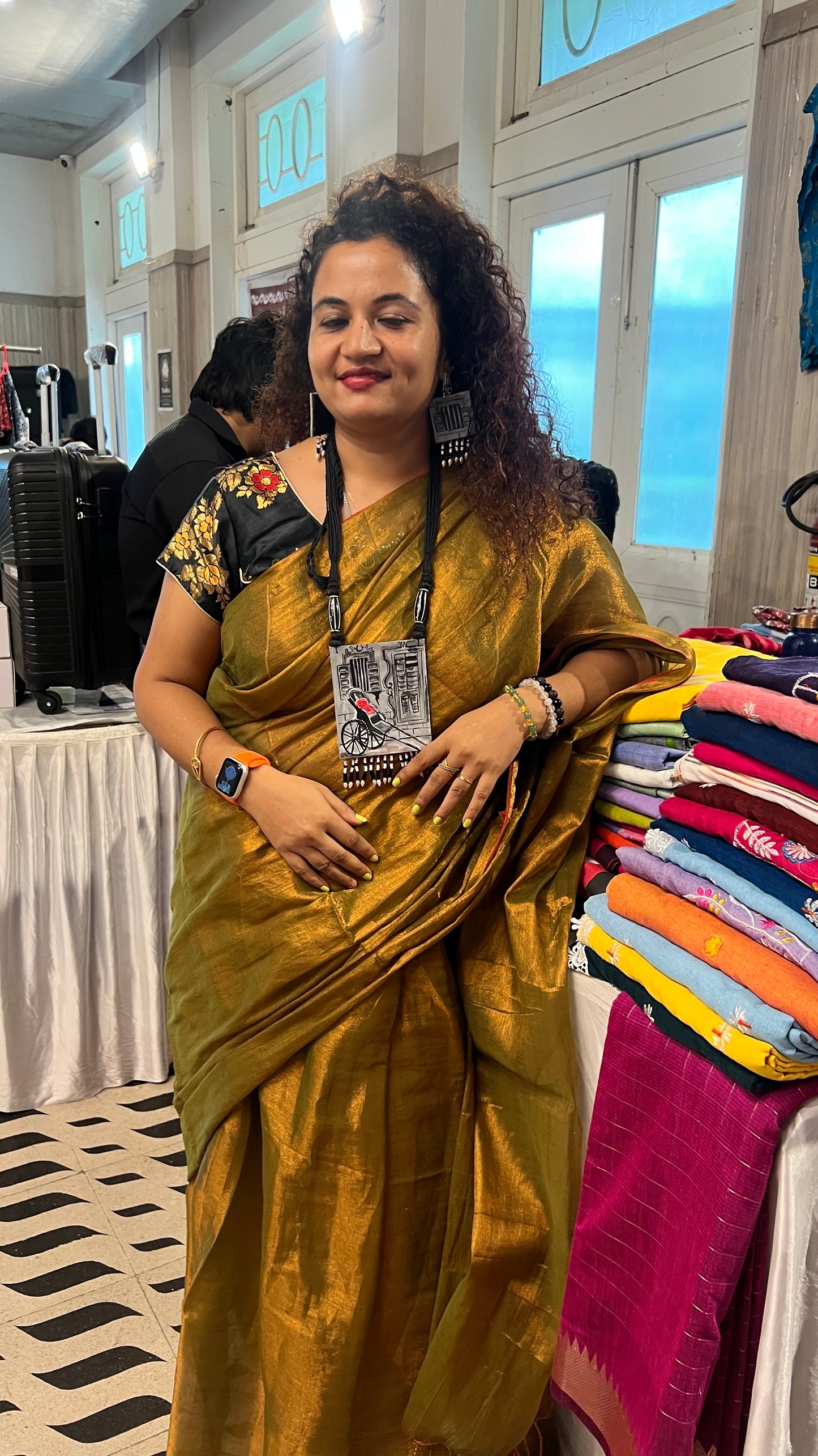 Kolkata hath rickshaw jewellery set