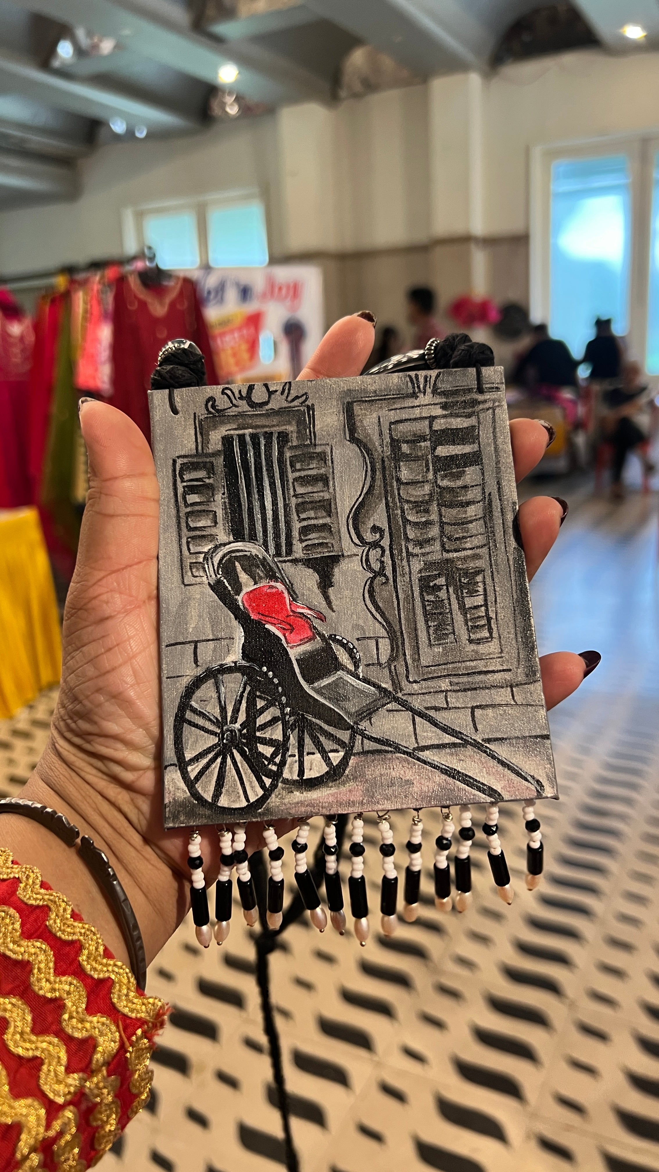 Kolkata hath rickshaw jewellery set