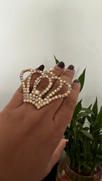 King size crown adjustable ring