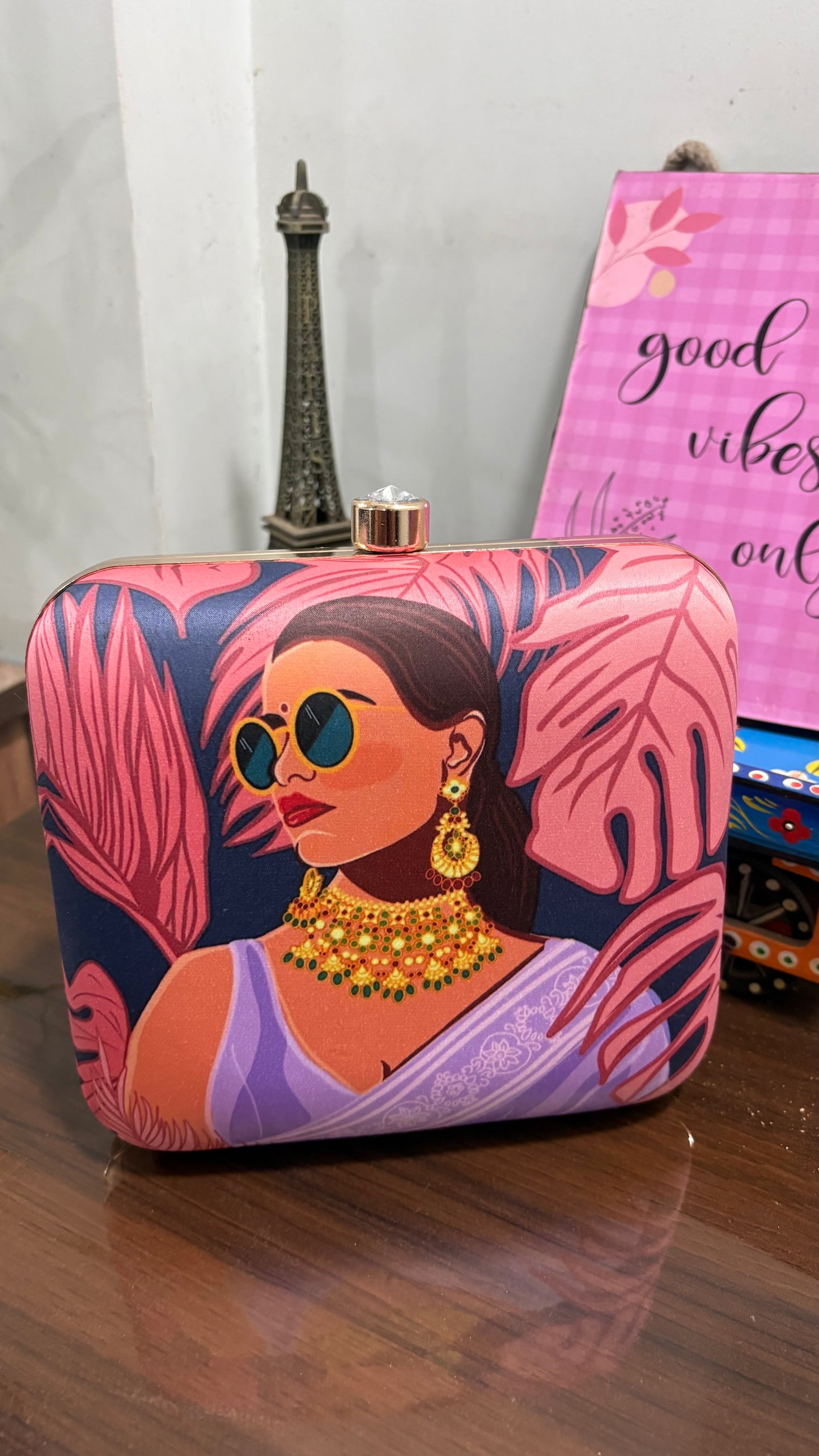 Tropical Elegance Clutch Bag