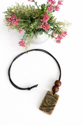 Handcrafted Evil Eye Ceramic Pendant Necklace