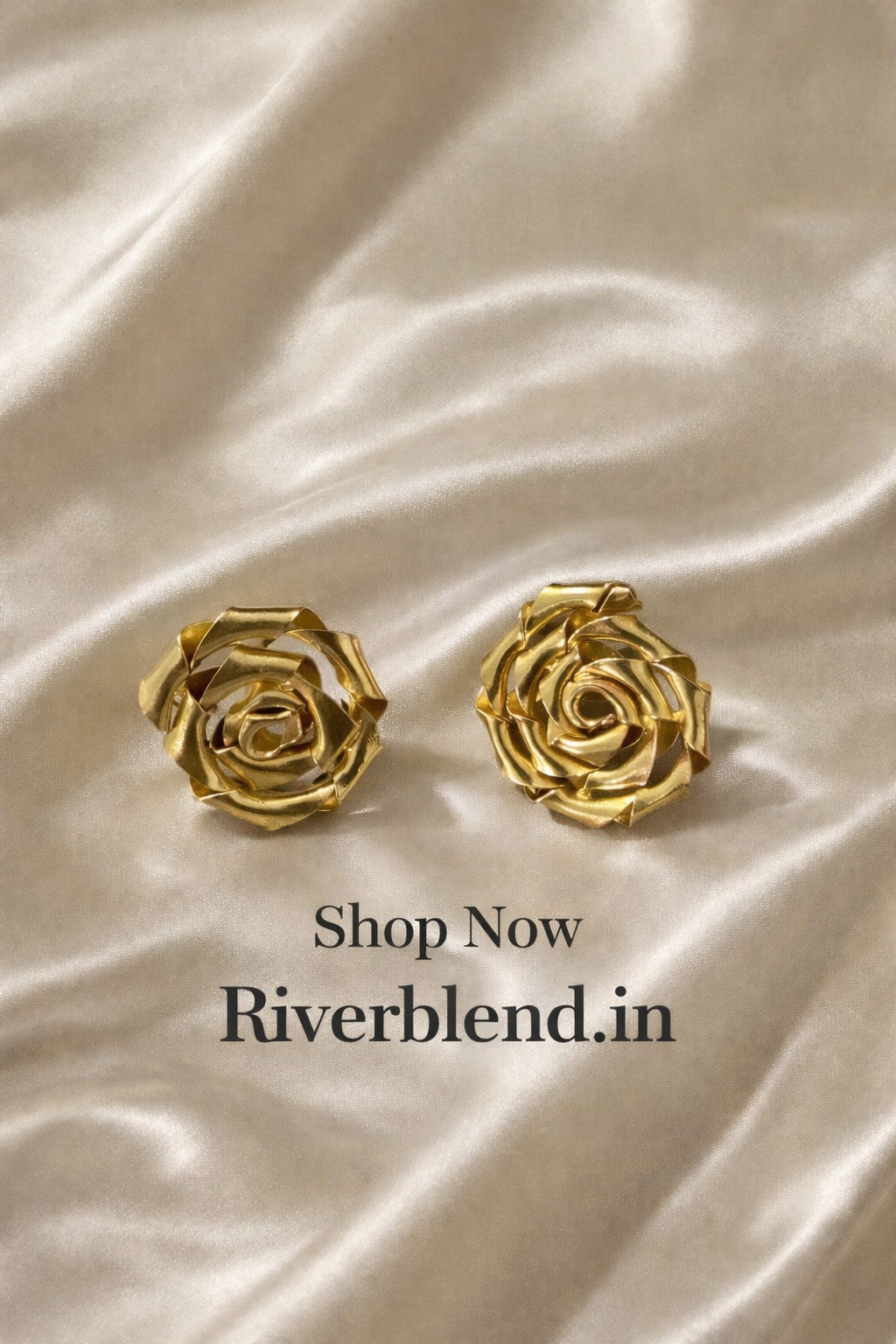 Rose stud earring _ Riverblend