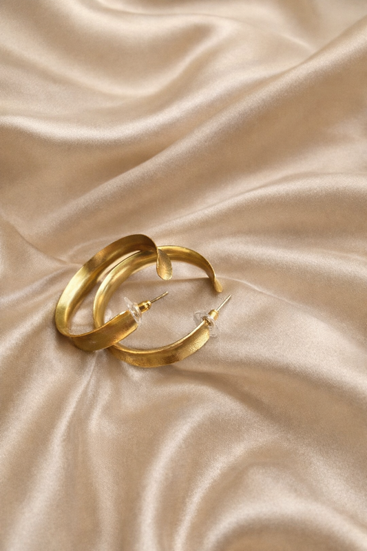 gold hoop earrings