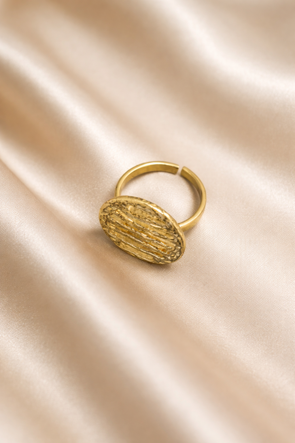 Golden Ripple Ring