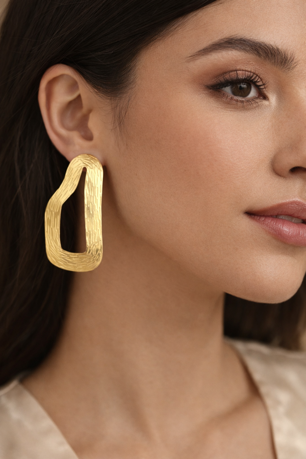 Sculpted Glow Hoops Riverblend