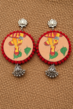 Durga M feet handcrafted jhumka earring