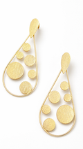Golden Teardrop Statement Earrings
