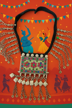 Handcrafted Tribal Mirror Work Necklace – Boho Ethnic Statement Jewelry