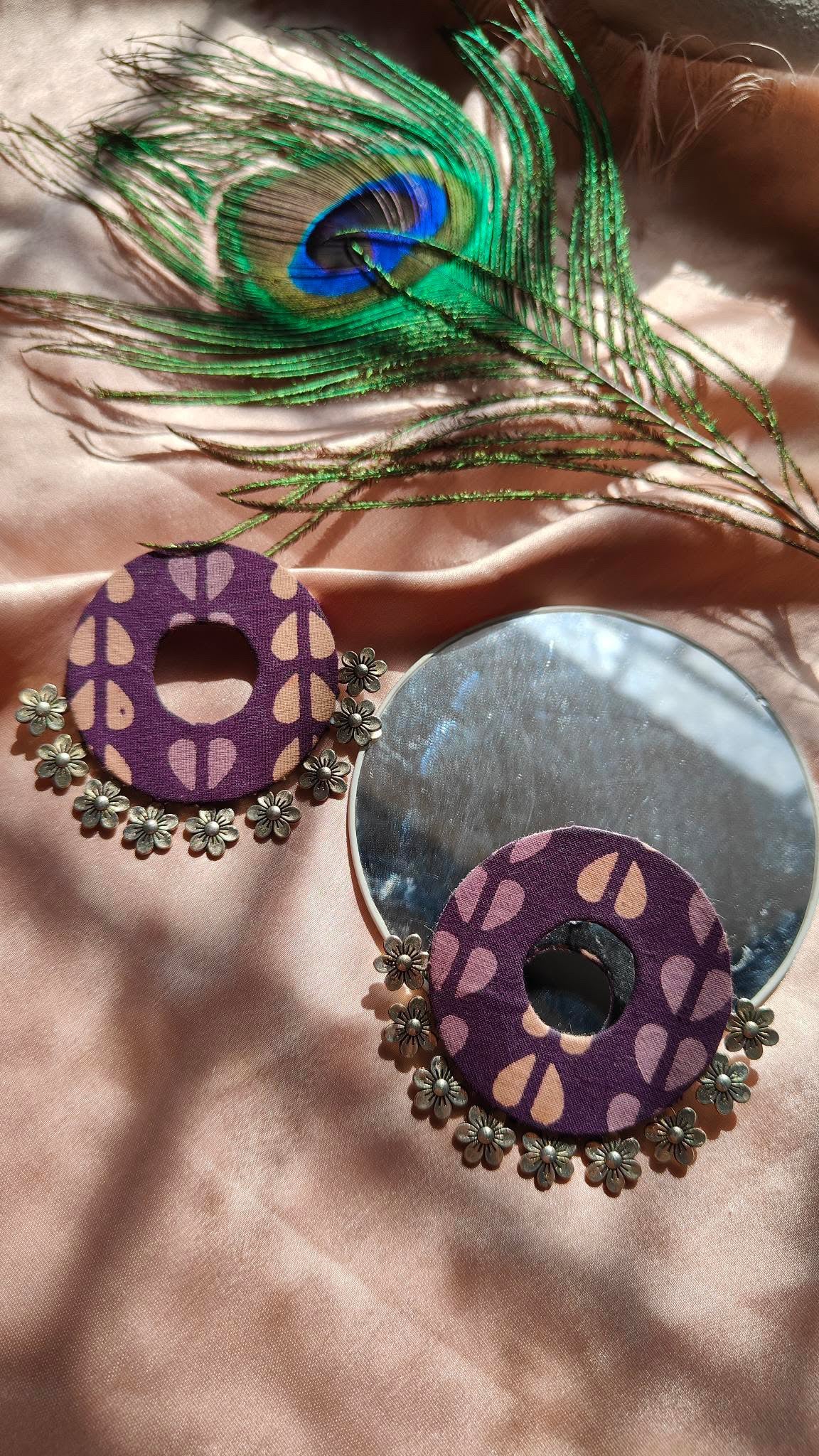 Oversized handcrafted earring