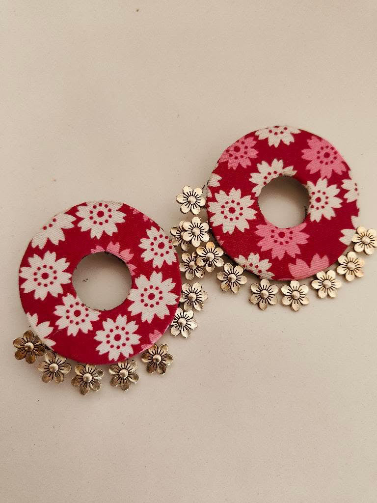 Oversized handcrafted earring