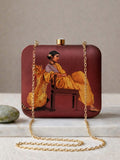 Printed clutch bag Riverblend