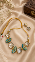 Riverblend Pearl & Turquoise Statement Necklace Set