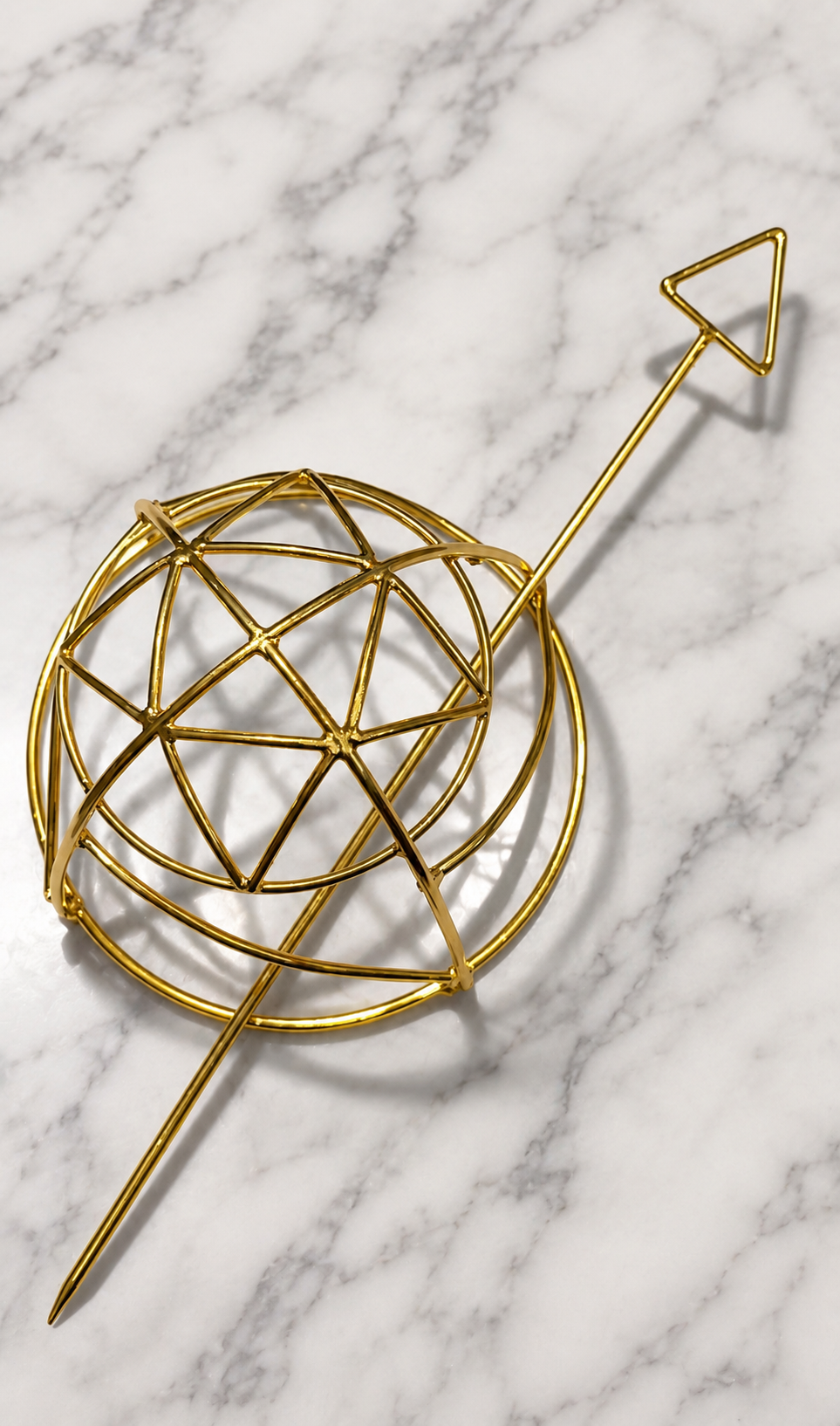 Geometric Gold Hair Pin