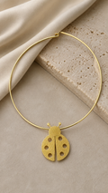 Ladybug Gold Choker Necklace – Elegant Statement Jewellery | Riverblend