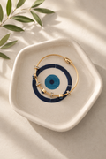 Evil eye magnetic closure bracelet