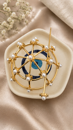 Pearl Celestial Hair Cage Bun Accessory