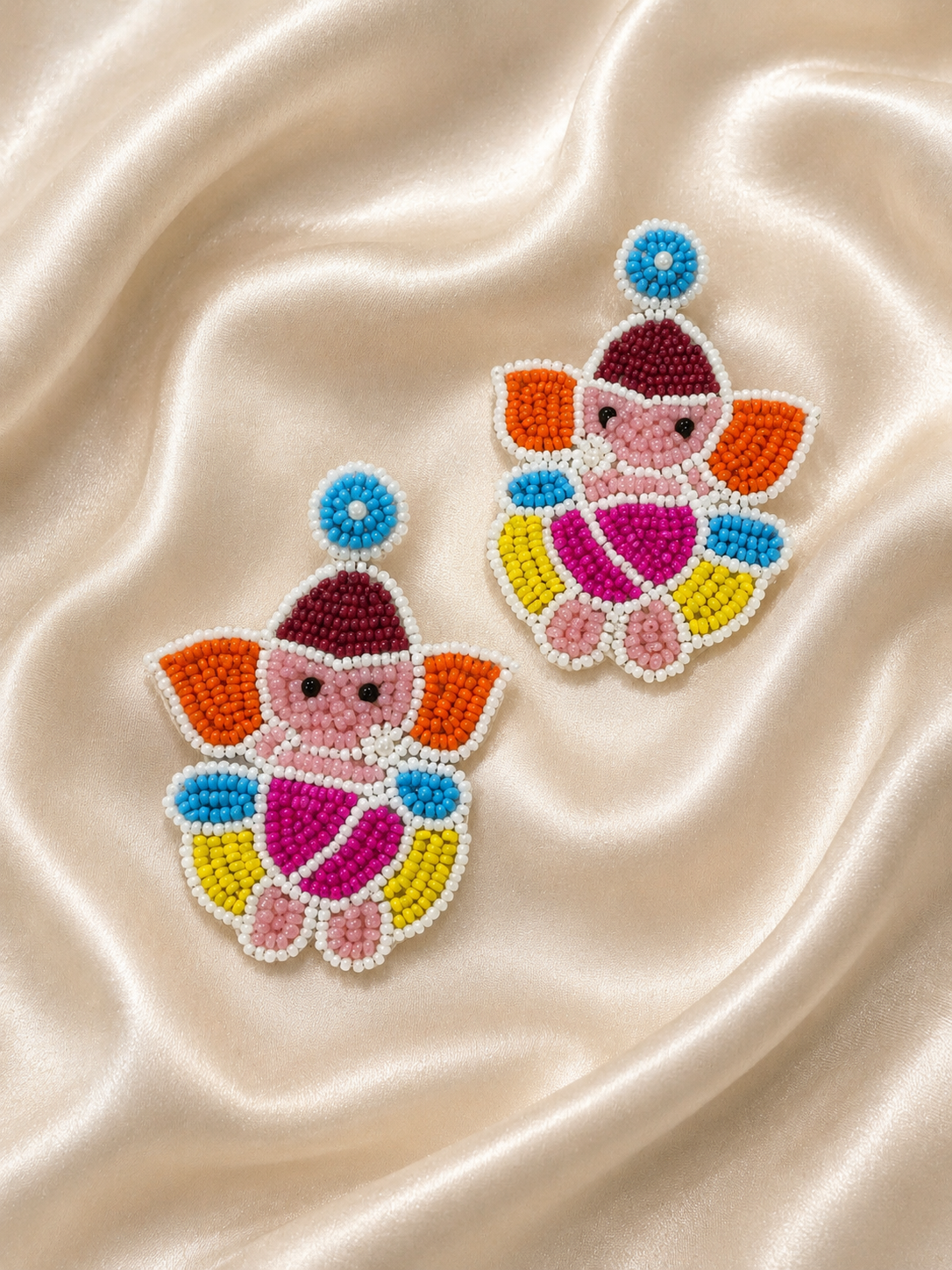 Handmade beaded Ganesh earring