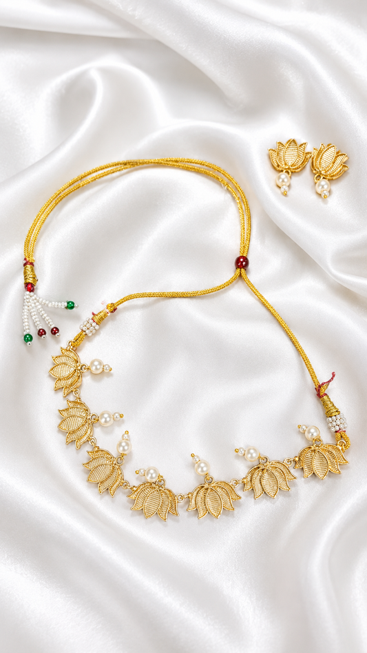 Lotus Pearl Choker Set