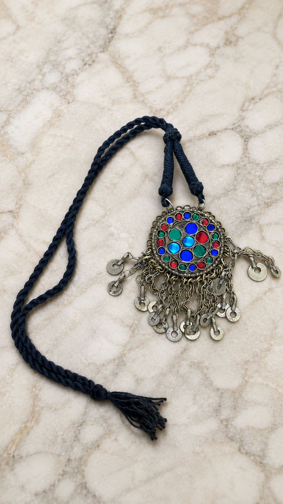Boho Mirror Charm Necklace