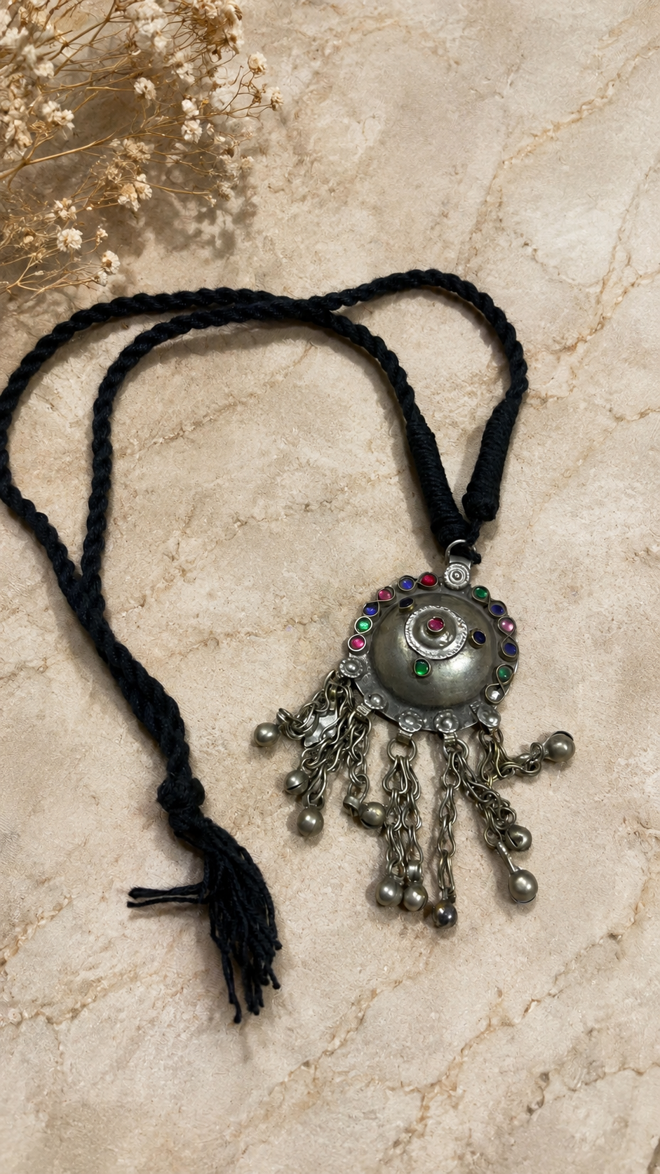 Vintage Tribal Pendant Necklac