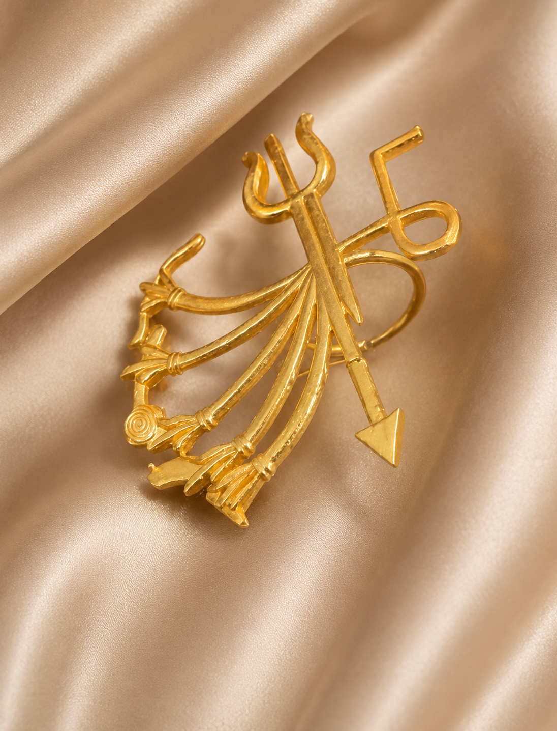 Divine Brass Statement Ring