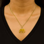 Elephant pendant necklace