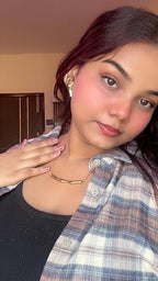 Abstract wave necklace