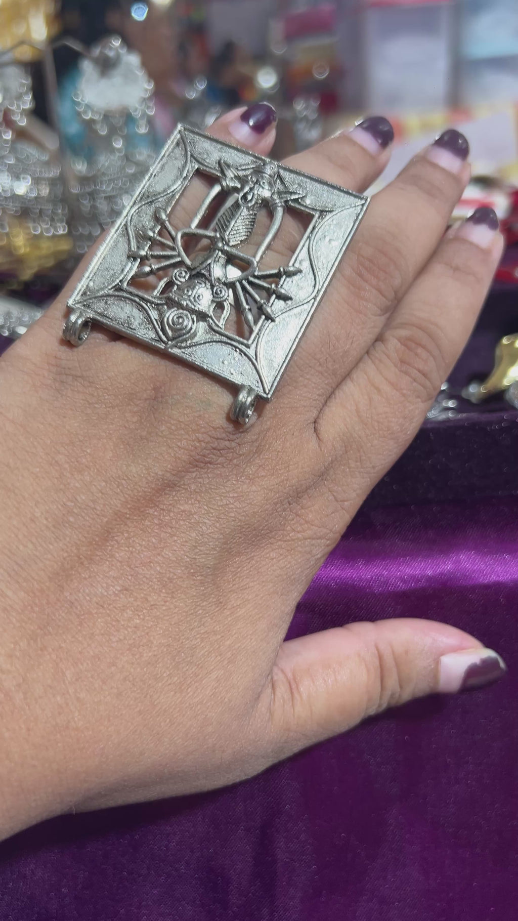 ma Durga adjustable ring