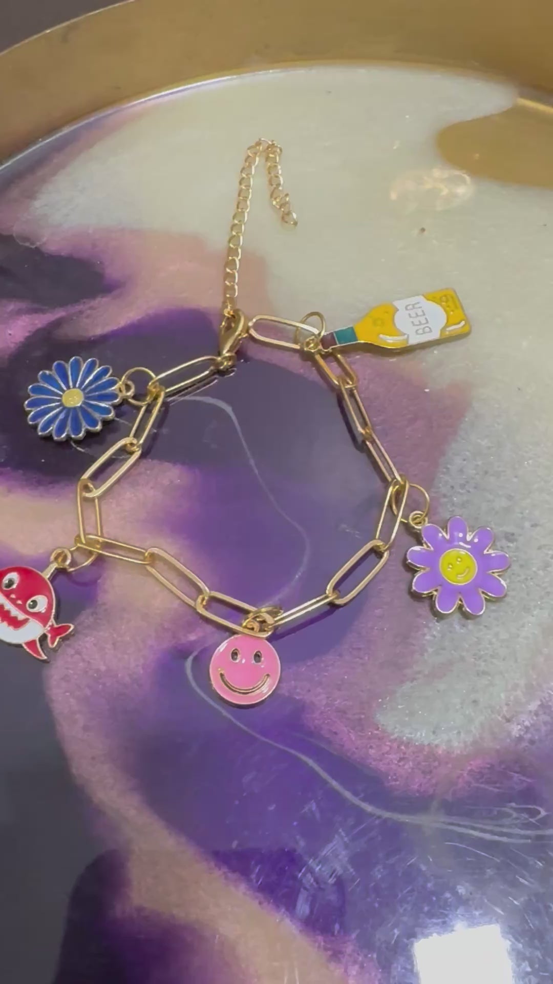 Beach theme bracelet