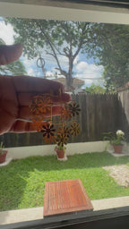 Golden Bloom Statement Earrings