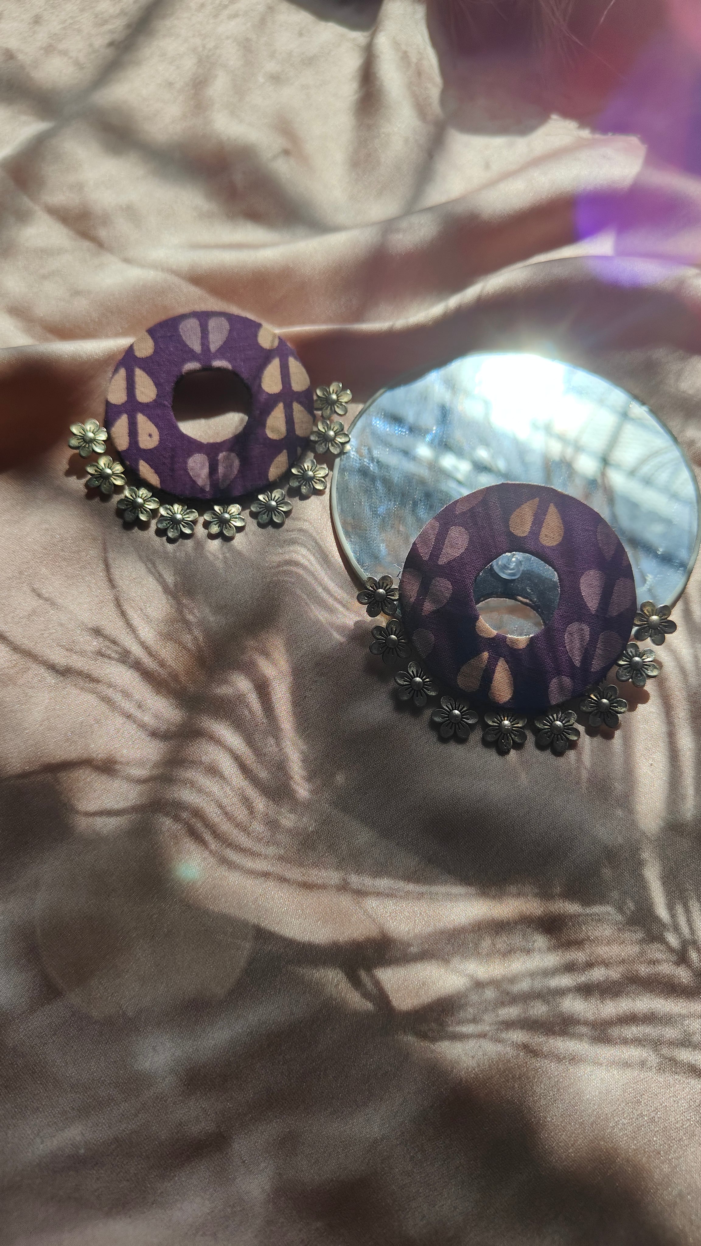 Oversized handcrafted earring