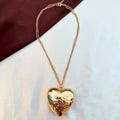 Bold heart pendant necklace