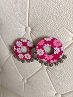 Oversized handcrafted earring