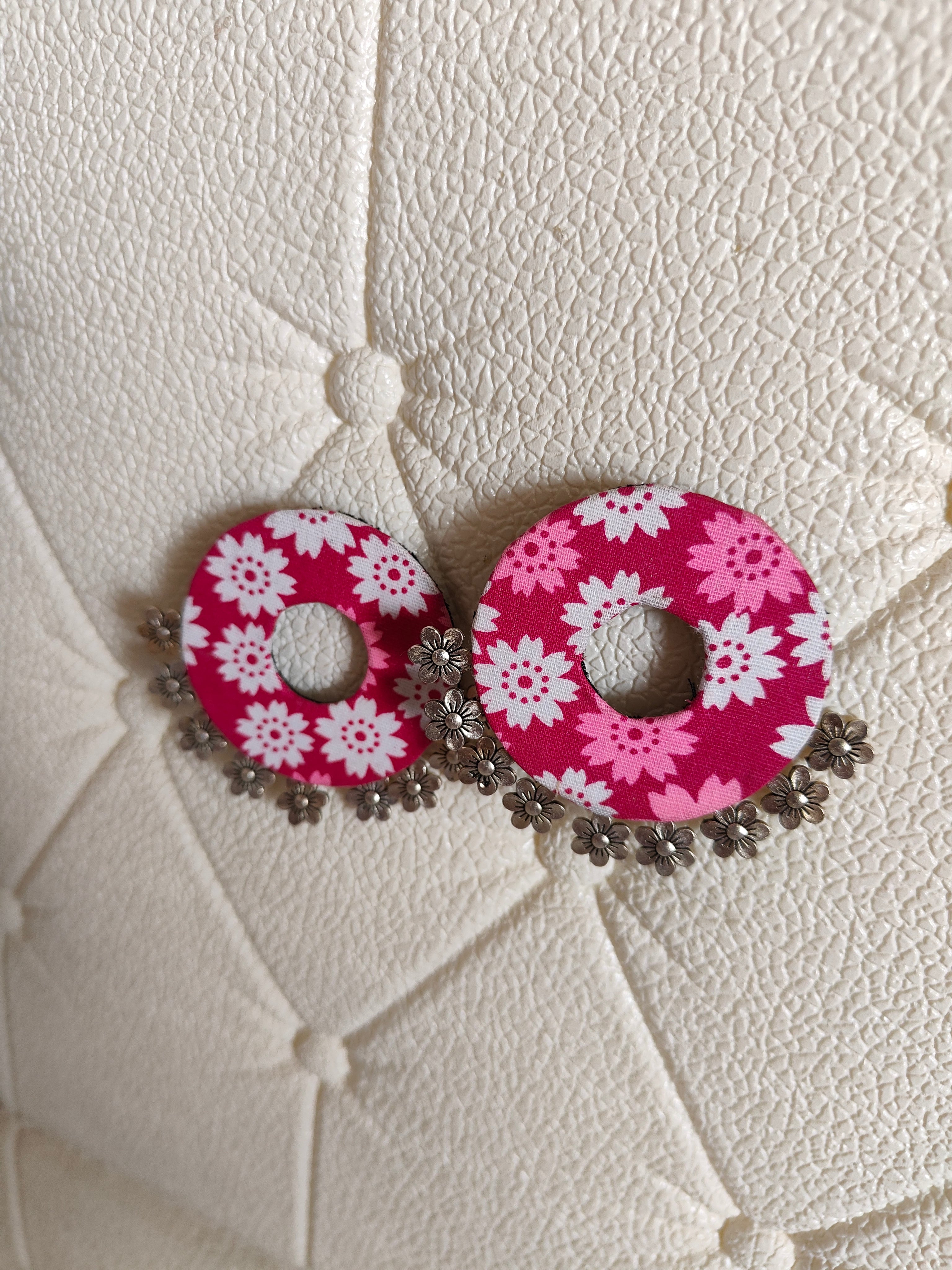 Oversized handcrafted earring
