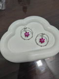 Floral design studs