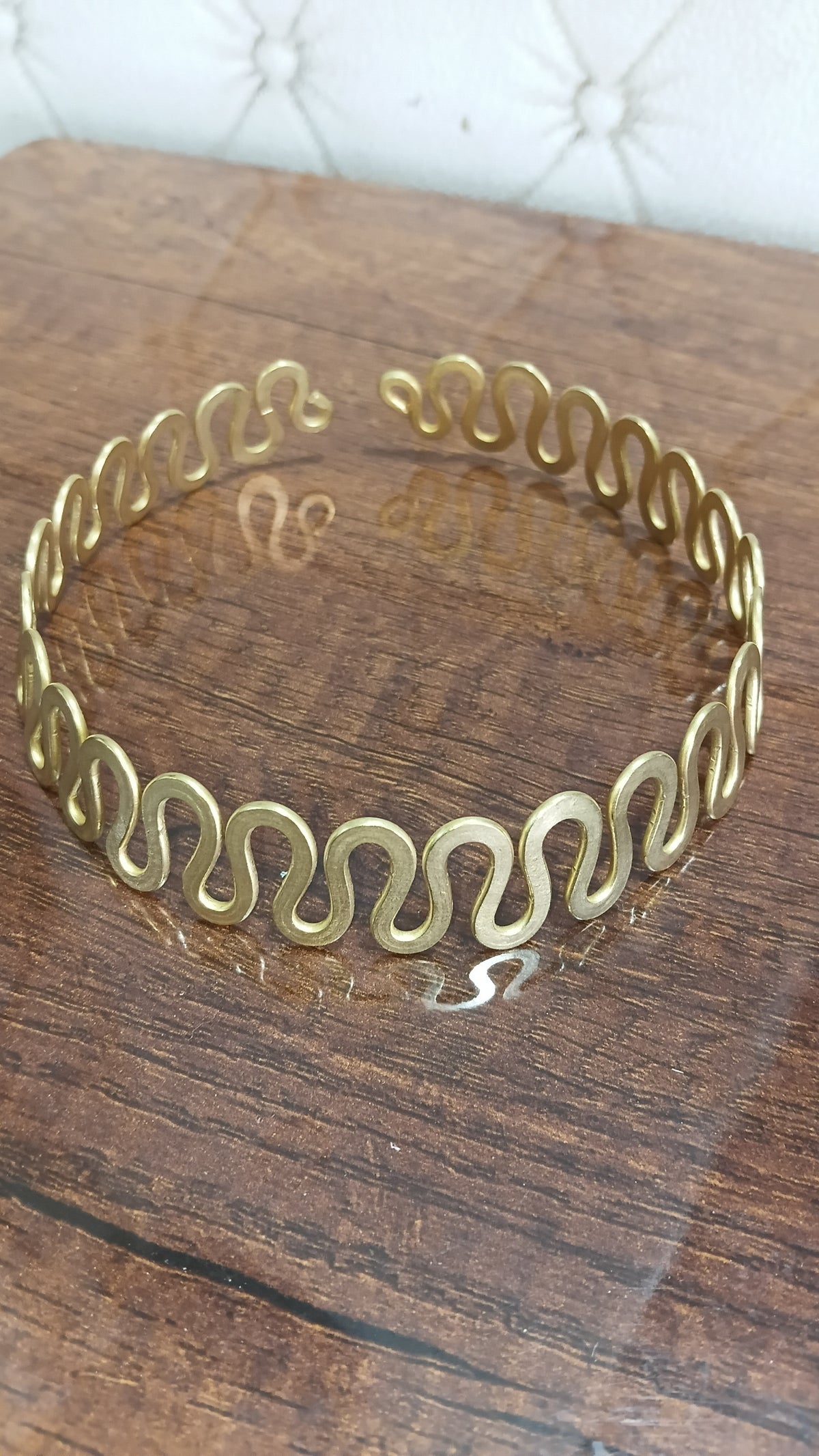 Golden Wave Choker Necklace