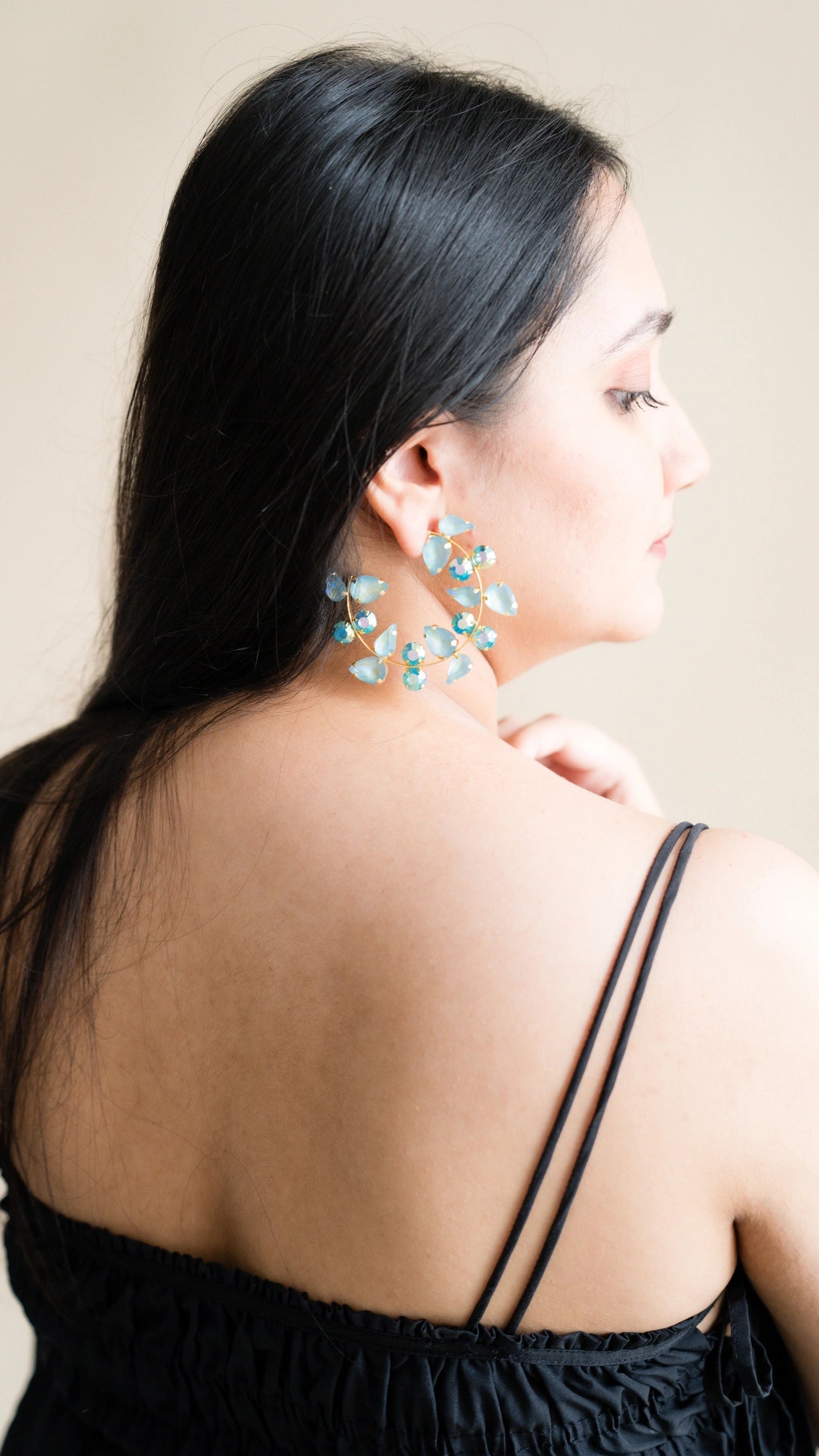 Blue stone hoops