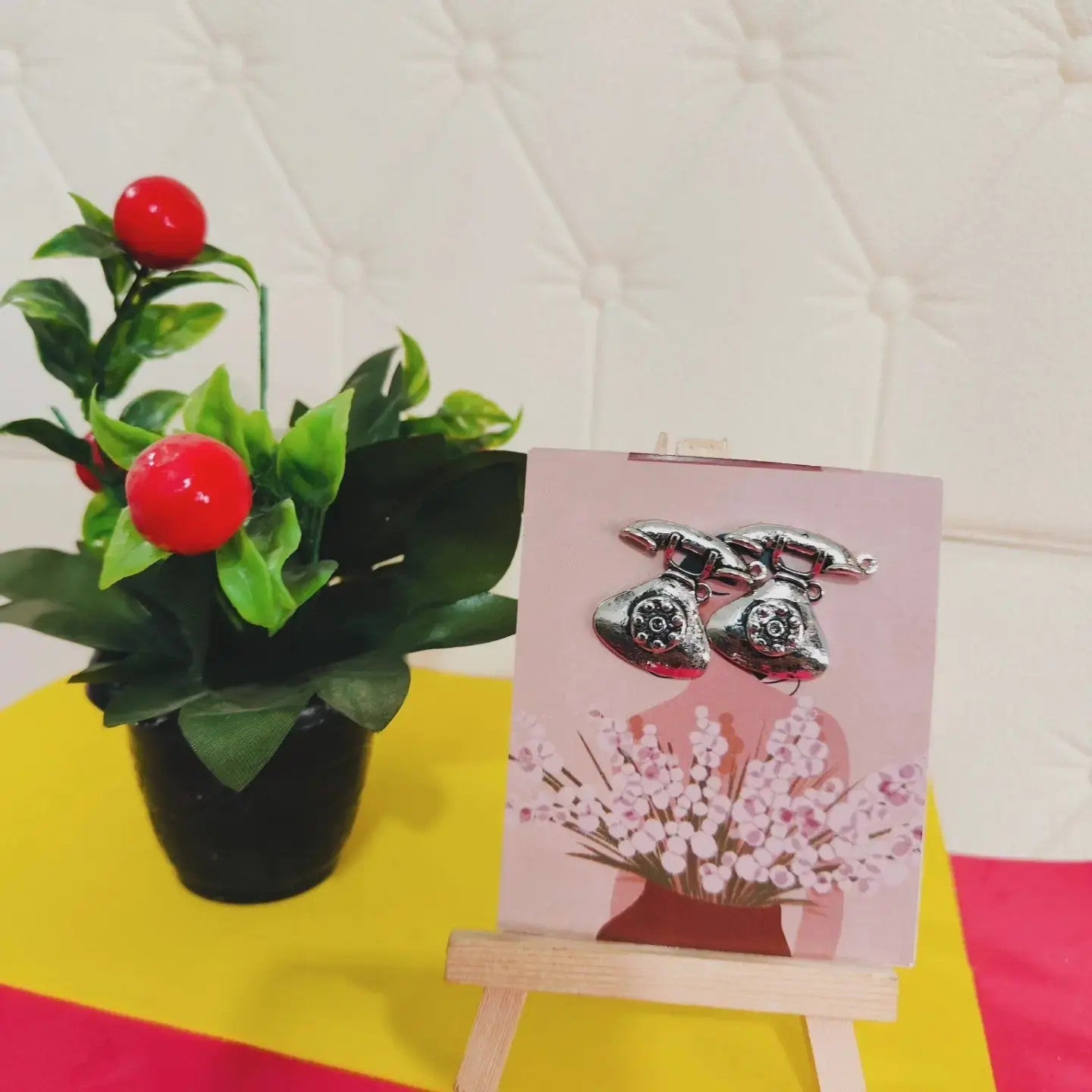 Quirky telephone studs