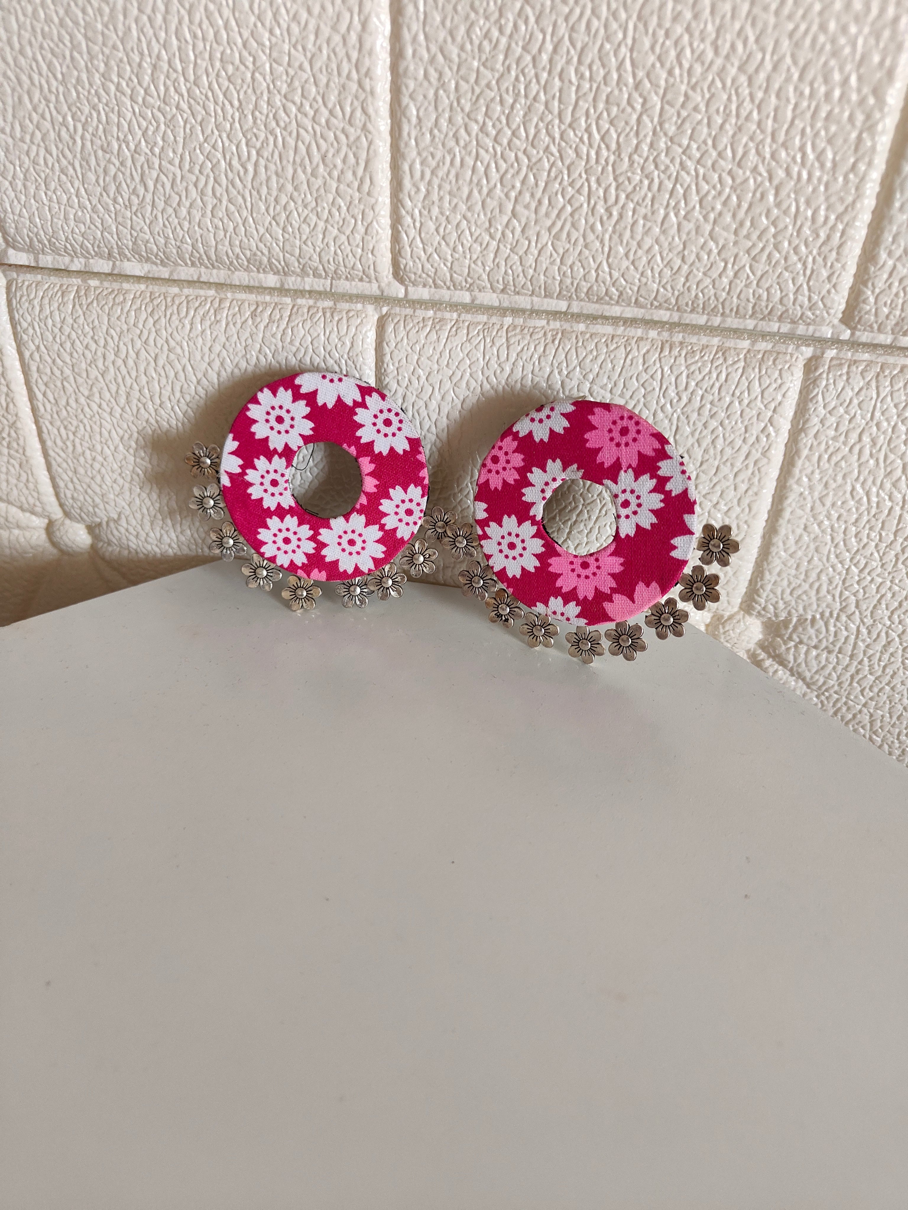 Oversized handcrafted earring