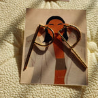 Alphabet P Brass Stud Earrings – Lightweight & Elegant